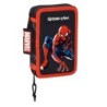 Trousse Scolaire avec Accessoires Spiderman Hero Noir (12.5 x 19.5 x 4 cm) (28 pcs)