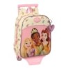 Cartable à roulettes Princesses Disney Magical Beige Rose (22 x 27 x 10 cm)