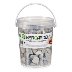 Pierres Décoratives 1,5 Kg Gris clair (8 Unités)