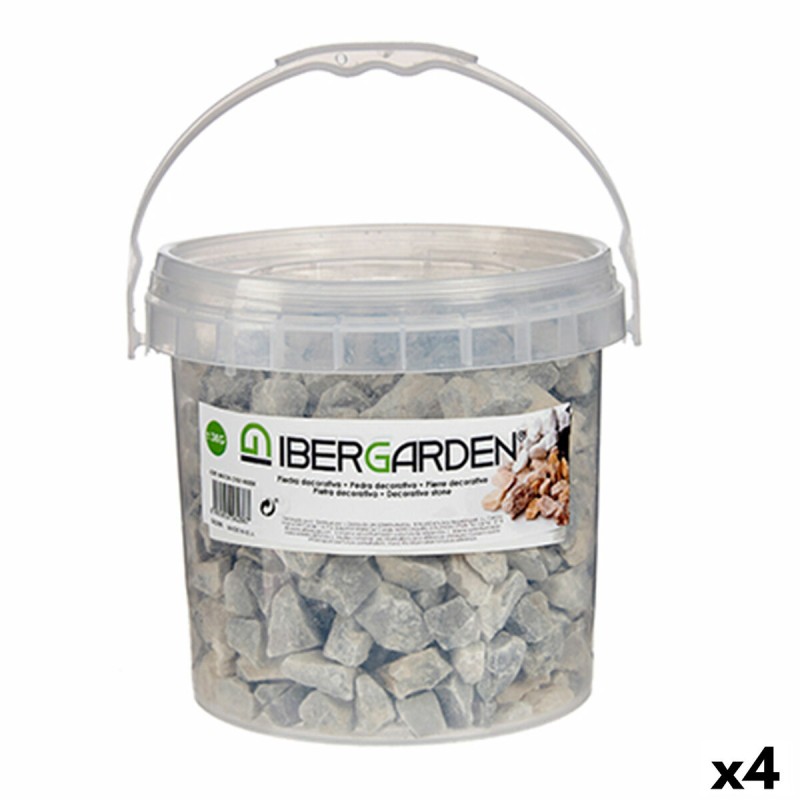 Boîte 3 Kg Pierres Décoratives Gris clair (4 Unités)