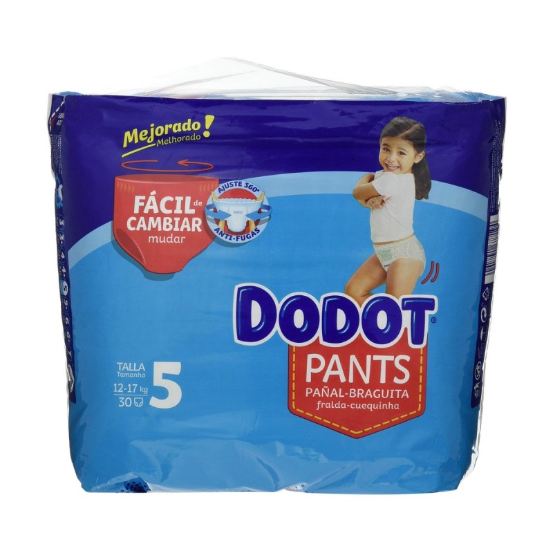 Couches jetables Dodot Dodot Pants Taille 5 12-17 kg 30 Unités