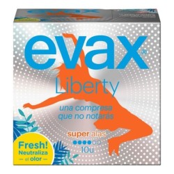 Compresses Super avec Ailes Evax Liberty Plus (10 uds)