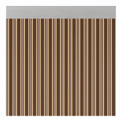 Rideau Acudam Ferrara Portes Marron Extérieur Ivoire Opaque (90 x 210 cm)