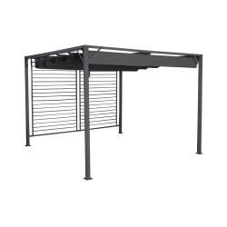 Pergola DKD Home Decor Gris 300 x 300 x 230 cm Acier