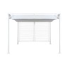 Pergola DKD Home Decor Blanc 296 x 296 x 225 cm Acier