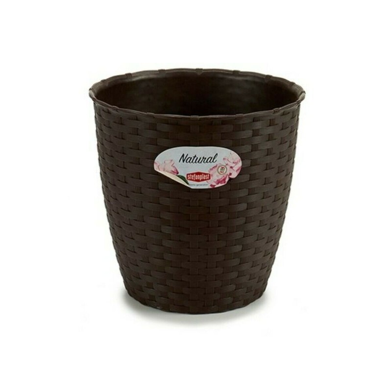 Pot Stefanplast Plastique Chocolat 19 x 17,5 x 19 cm