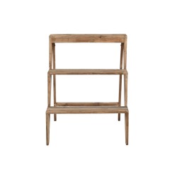 Étagère DKD Home Decor 50 x 55 x 63 cm Sapin Naturel Aluminium Brun foncé Plante Cottage