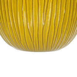 Set de pots de fleurs 38 x 38 x 35 cm Céramique Jaune (3 Pièces)