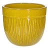 Set de pots de fleurs 38 x 38 x 35 cm Céramique Jaune (3 Pièces)