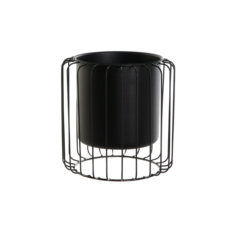 Cache-pot DKD Home Decor Noir Métal 26 x 26 x 26 cm