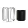 Cache-pot DKD Home Decor 26 x 26 x 26 cm Noir Métal