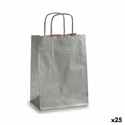 Sac en papier Argenté (18 x...