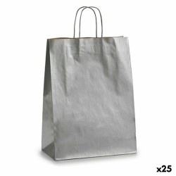 Sac en papier Argenté (32 X...