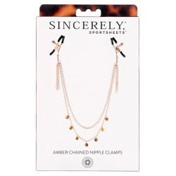 Colliers de serrage Chaîne Sportsheets Amber Chained