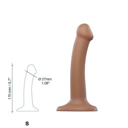 Gode Dual Density Strap-on-me Caramel Silicone