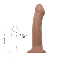 Gode Dual Density Strap-on-me Caramel Silicone