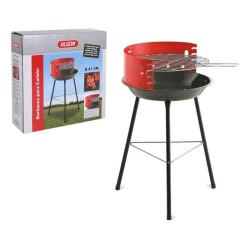 Barbecue à Charbon sur Pied Algon Rouge Noir (51,5 x 41 x 65 cm)