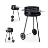 Roues de barbecue au charbon de bois Acier inoxydable Fer (41,5 x 71 x 42,5 cm)